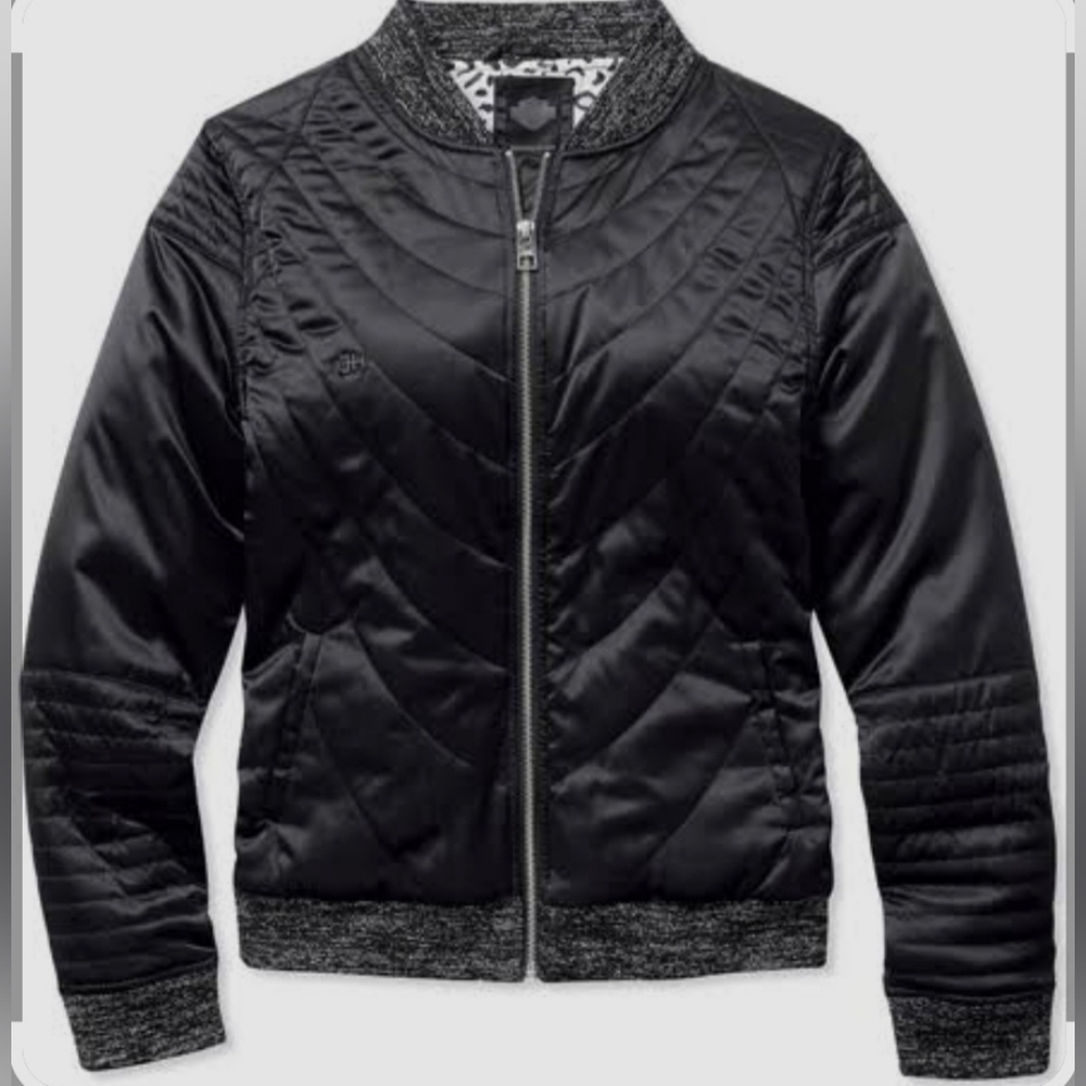 Harley-Davidson Quilted Bomber Jacket - Picture 1 of 10